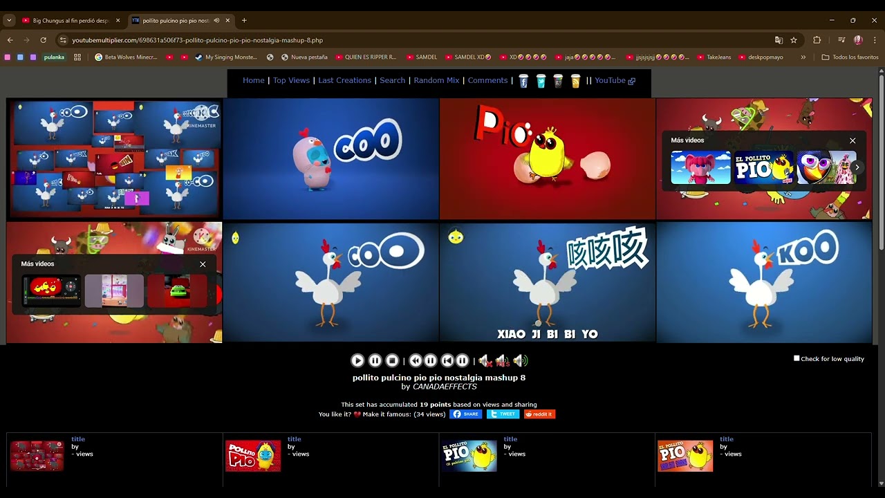pollito pulcino pio pio nostalgia mashup 8