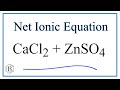 Net Ionic Equations and Spectator Ions