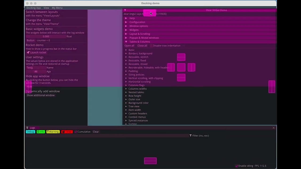 Advanced Layouts and Docking with HelloImGui and Dear ImGui Bundle ...