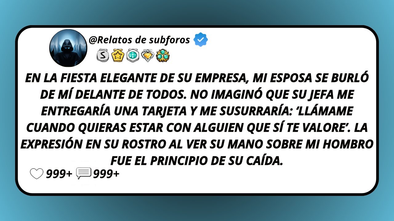 En La Fiesta Elegante De Su Empresa, Mi Esposa Se Burló De Mí Delante De Todos. No Imaginó Que...