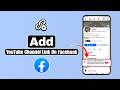 How To Add YouTube Channel Link On Facebook