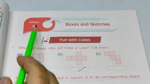 Boxes and Sketches Chapter -9 || Class 5th Maths || Workbook Arya publishers