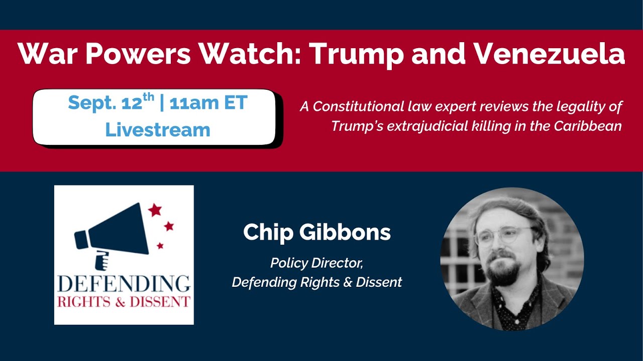 War Powers Watch: Trump and Venezuela