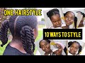 10 in 1 || The SIMPLEST Natural Hairstyle for Girls || DiscoveringNatural