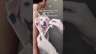 Hyper realistic dog portrait tattoo for pet lover #inkmotionlab #tattoo #tattooanimation