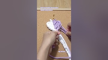 #macrame heart keychain #video #viral #shorts