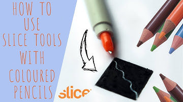 How To Use Slice Tools With Coloured Pencils - Tips&Tricks