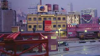 Beautiful Weathered Z Scale Layout - Flagstone East Terminal - Z Gauge Model Trains Diorama