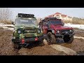 УАЗ против Land Rover ... Сравнительный тест-драйв (SCX10 и TRX-4)