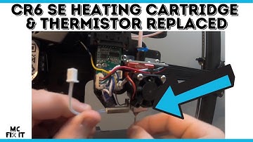 Replace Creality CR6 SE Heat Cartridge & Thermistor Sensor High Temperature [Complete Guide]