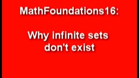 Why infinite sets don