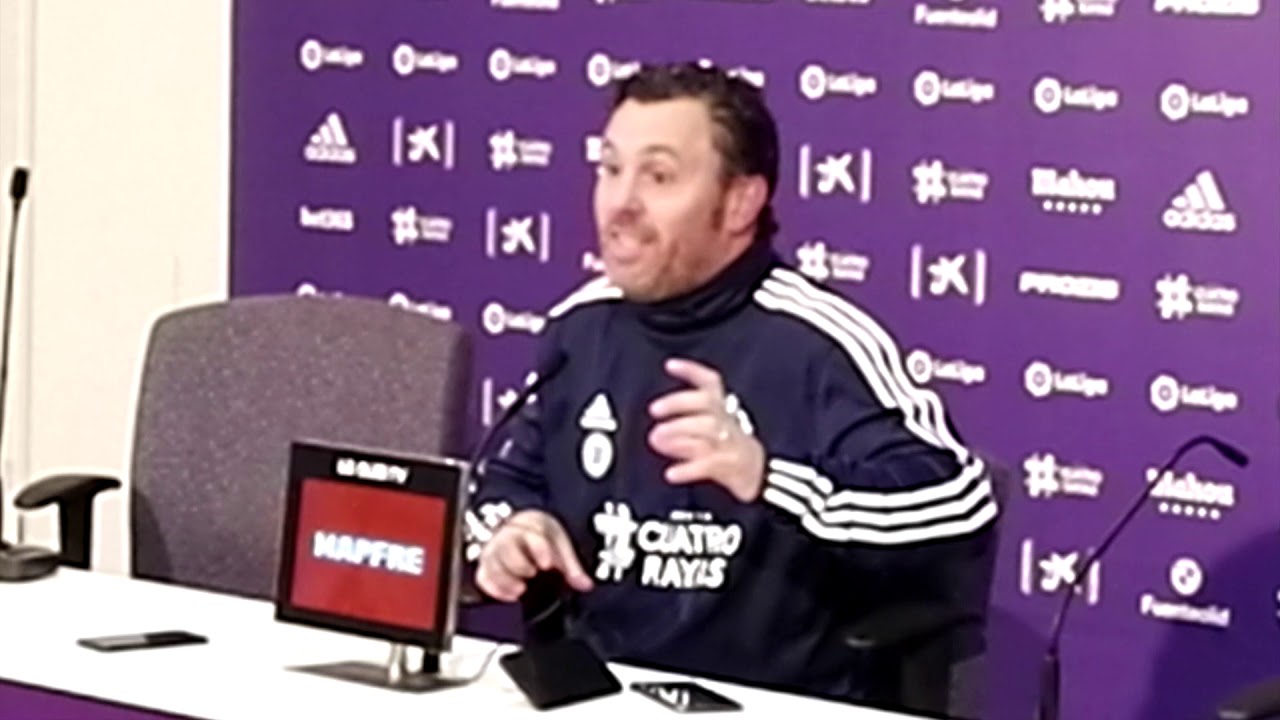 Valladolid-Sevilla: Rueda de Prensa de Sergio González - YouTube