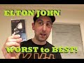 ELTON JOHN Worst To Best Albums #9 (Ranking All Studio and Live Discography)