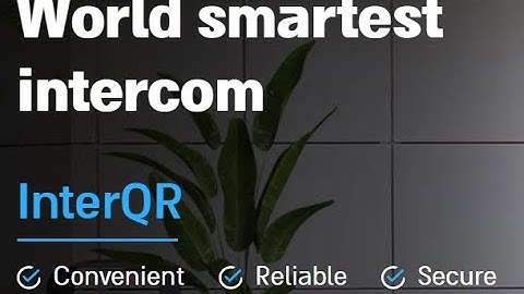 Inter QR. Worlds smartest intercom