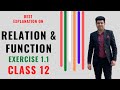 Relation and Function Cbse Class 12 Ncert Ex 1.1 by Narendra sir (Ex Unacademy Educator)