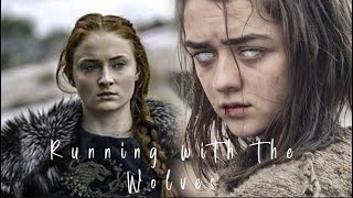 Arya and Sansa I Running with the Wolves