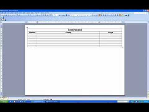 Storyboard Creation