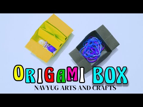 Оригами КОРОБОЧКА трансформер для мелочей БЕЗ КЛЕЯ ! Origami BOX transformer for small things