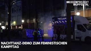 Night dance demonstration for Feminist Action Day – International Women's Day Wuppertal 2026
