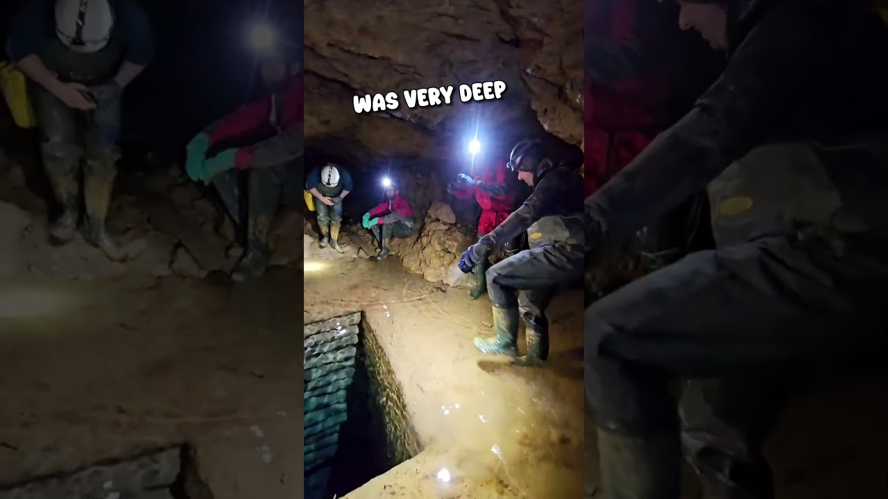 They explore an old mining hole that looks terrifying😱 