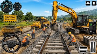 City Construction 3D JCB Game – Heavy Excavator Simulator & Railway Builder 2026 screenshot 3