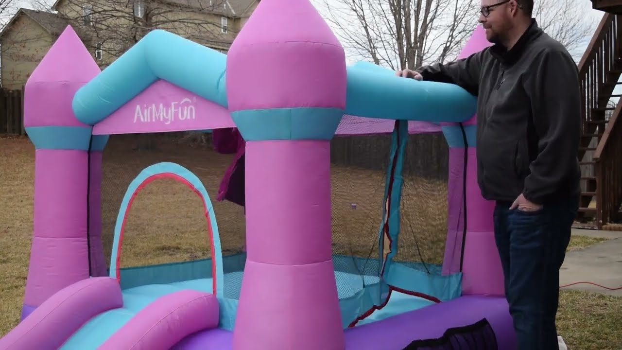 AirMyFun Inflatable Bouncer Jumping Castle with Slide – Step by Step Video Tutorial