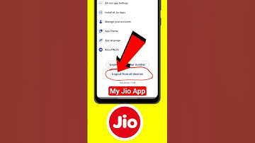 my jio app dusre ke phone se logout kaise kare | how to logout my jio account from other devices