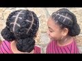 Edgy Space Buns | Protective Styling 4C Natural Hair (As Told By Her)