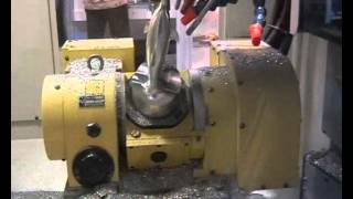 Dolphin: 5-axis simultaneous milling on FANUC Robodrill with 5-axis NIKKEN table
