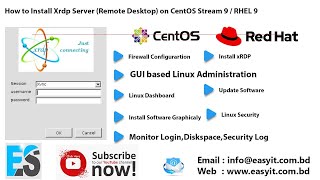 #6 How to Install Xrdp Server (Remote Desktop) on CentOS Stream 9 ,RHEL 9 | Easy Solution