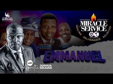 EMMANUEL MIRACLE AND IMPARTATION SERVICE || RCCG THE AMERICAS || DALLAS-USA || APOSTLE JOSHUA SELMAN