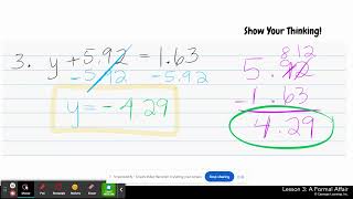 Module 3 Topic 3 Lesson 3: A Formal Affair - Warm Up