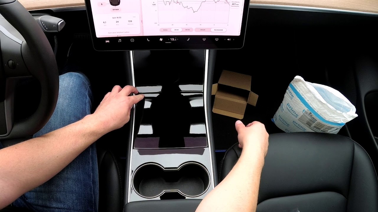 Tesla Model S Mittelkonsole zum Selbstausdrucken