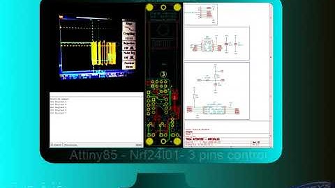 3 ATtiny85 Pins Control of the - Nrf24L01 - التحكم  بثلاثة دبابىس فى
