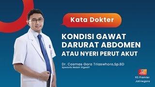KONDISI GAWAT DARURAT ABDOMEN ATAU NYERI PERUT AKUT - KATA DOKTER COSMAS