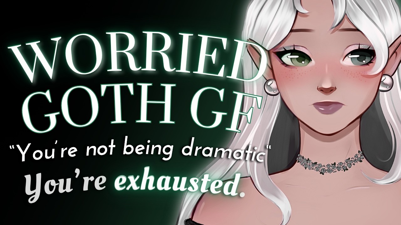 Goth GF Cares for You After a Long Day [Tsundere][Personal Attention][Massage][White Noise][Rain]