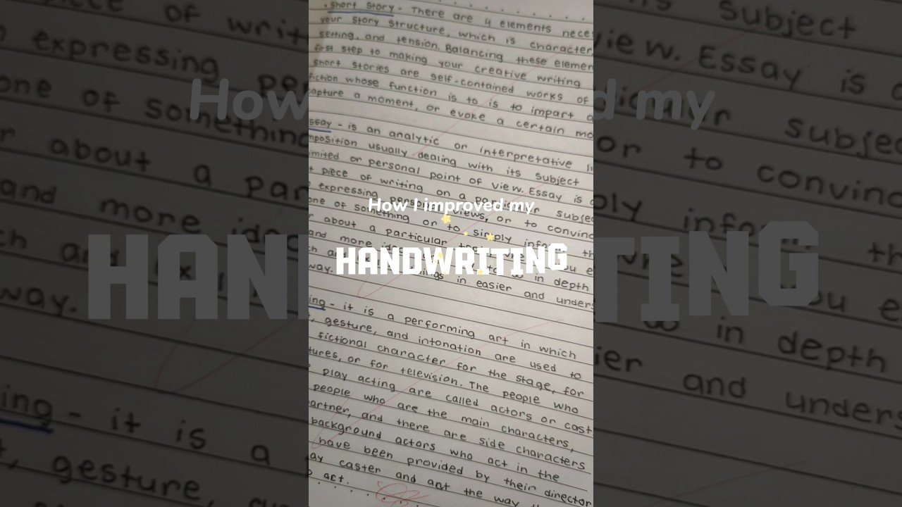 CREDS @essynotes  How to improve your handwriting #handwriting #notes #tips #trending