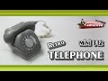 Polymer clay fimo  mini 112 retro telephone  advanced tutorial