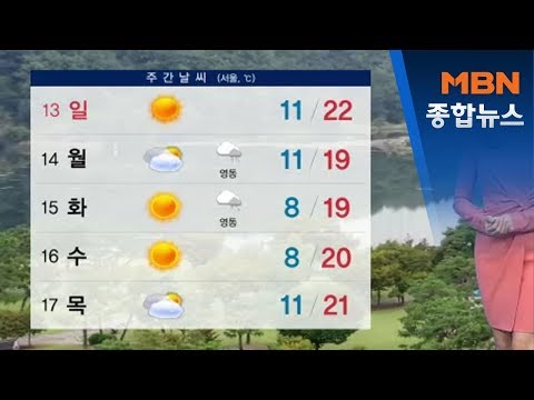 내일 맑고 큰 일교차…태풍 하기비스 간접 영향[MBN 종합뉴스]