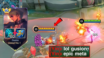 Gusion Abnormal Damage! Literally Delete Enemies In One Hit 😱 || ( Mobile Legends )