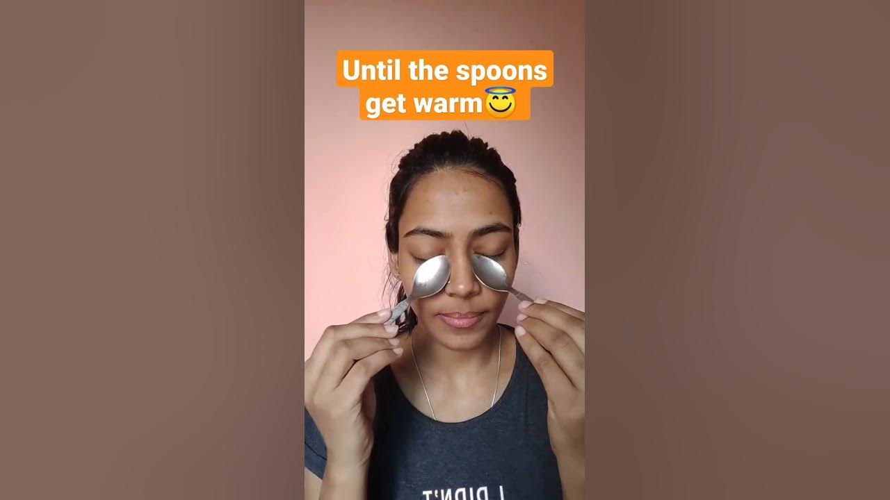 Cold spoons for dark circles & puffy eyes 👀🥰 ⚡ Jyoti Nadda🤩 ⚡shorts