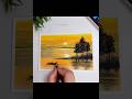 Easy sunset painting#art #landscapdrawing #drawing #oilpainting #shorts #arttutorial#artbeginner