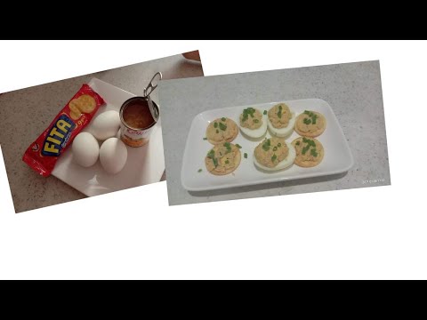 Tuna and egg appetizer + fita biscuits