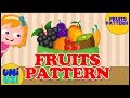 Learn Fruits Pattern | Educational Video For Kids