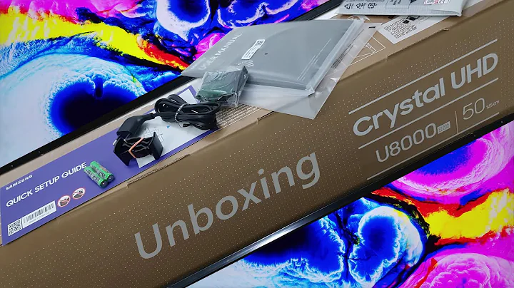 New Samsung AU8000 Crystal 4K TV Unboxing + Setup with  Demo