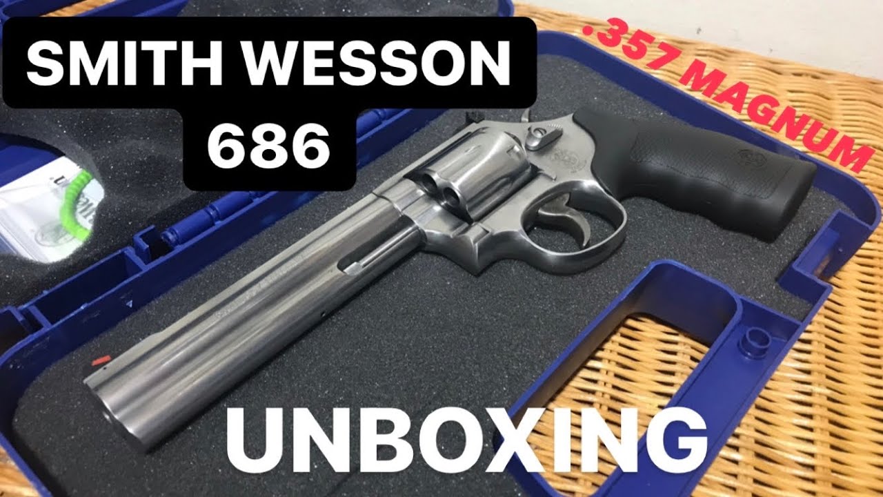 SMITH & WESSON 686: 357 MAGNUM!!! Unboxing Revolver Review | Brand