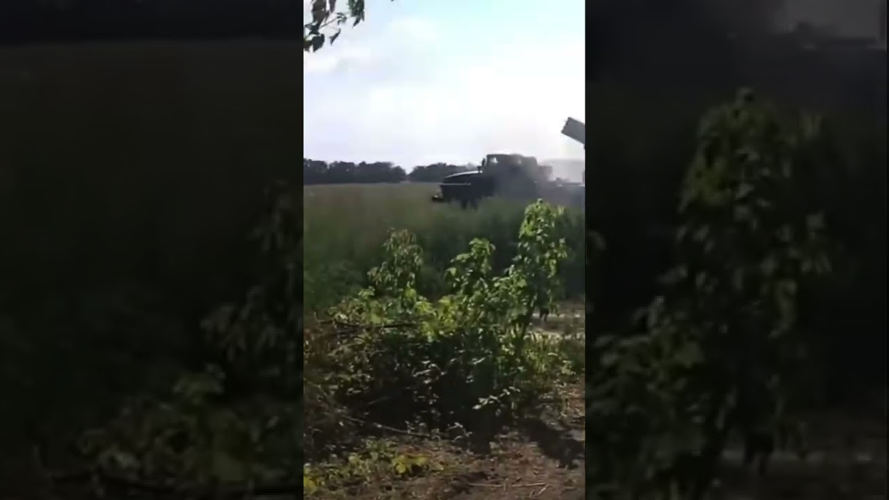 Ukrainian rocket launcher in Action 🇺🇦