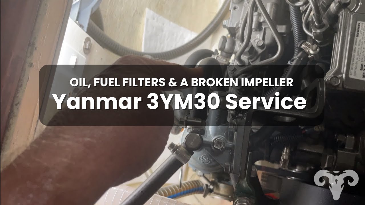 ⁣Yanmar 3YM30 Service Oil Fuel Filters and a Broken Impeller (Ep.52) | Sailing ARGO