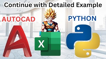 Learn python for AutoCAD and Excel - Detailed Example