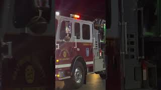 Baltimore County Fire Department Truck 13 Responding to an MVC 12-21-25